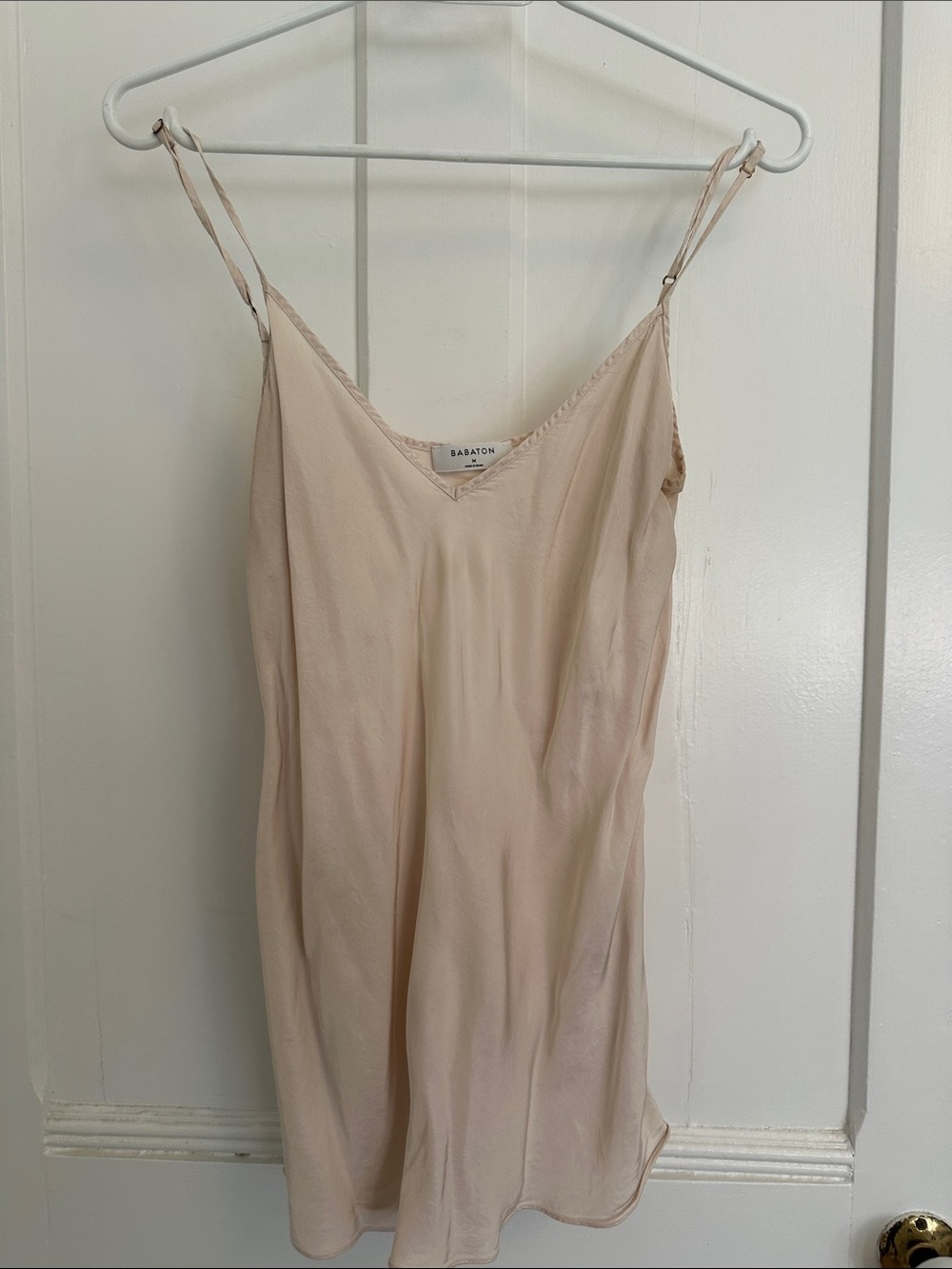Babaton Cream Slip Cami Top size medium